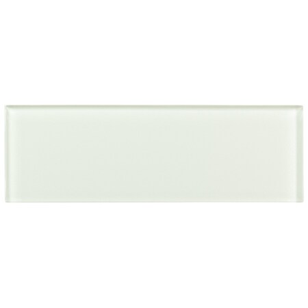 Andova Tiles Enchant-Elle Fabu Grey 4-in. x 12-in. Subway Polished Glass Wall & Floor Tile Andova Tiles